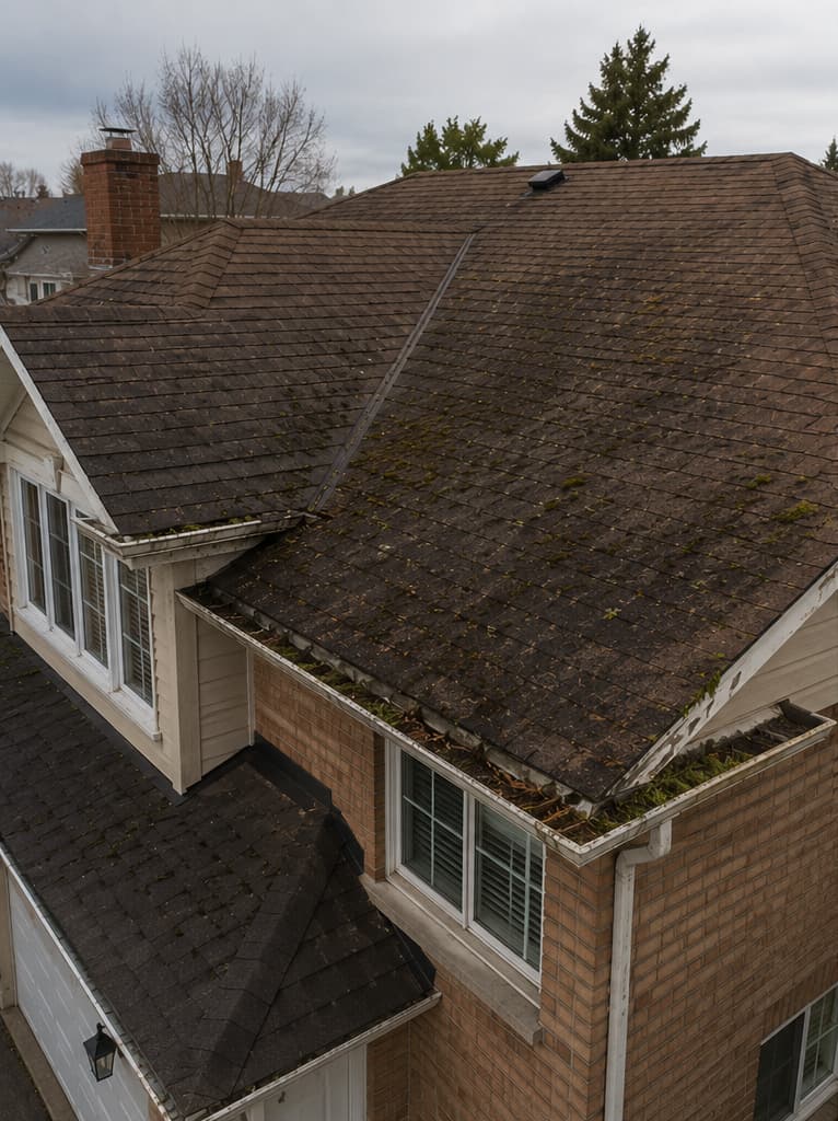 Gutter + Roof Upgrade before